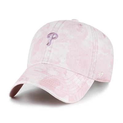 Women's '47 Pink Philadelphia Phillies Gardenia Clean Up Adjustable Hat