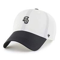 Men's '47 White/Black Chicago White Sox Modernia Clean Up Adjustable Hat