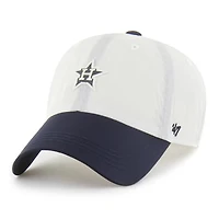 Men's '47 White/Navy Houston Astros Modernia Clean Up Adjustable Hat