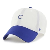 Men's '47 White/Royal Chicago Cubs Modernia Clean Up Adjustable Hat