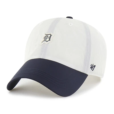 Men's '47 White/Navy Detroit Tigers Modernia Clean Up Adjustable Hat