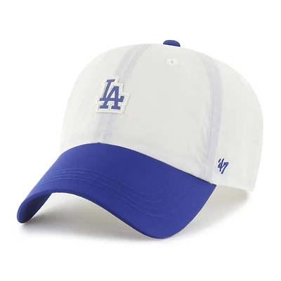 Men's '47 White/Royal Los Angeles Dodgers Modernia Clean Up Adjustable Hat