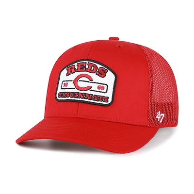 Men's '47 Red Cincinnati Reds Roadway Trucker Adjustable Hat