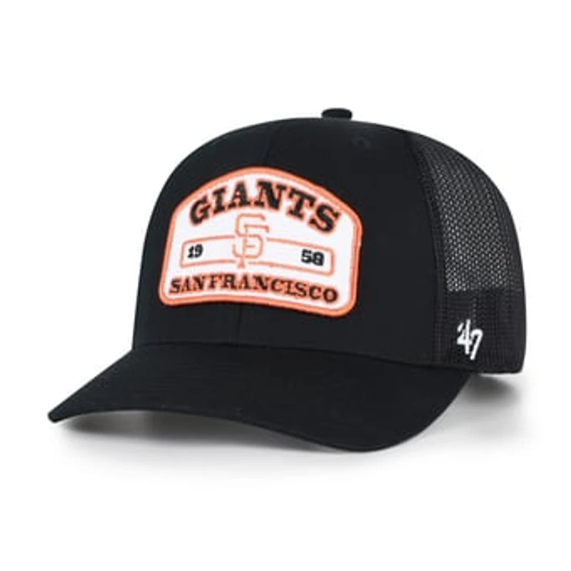 Men's '47 Black San Francisco Giants Roadway Trucker Adjustable Hat