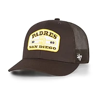Men's '47  Brown San Diego Padres Roadway Trucker Adjustable Hat