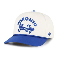 Men's '47 Natural/Royal Toronto Blue Jays Rope Script Hitch Adjustable Hat
