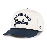 Men's '47 Natural/Navy Cleveland Guardians Rope Script Hitch Adjustable Hat