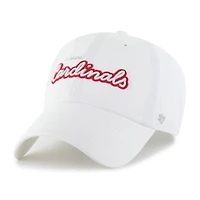 Women's '47 White St. Louis Cardinals Trendy Script Clean Up Adjustable Hat