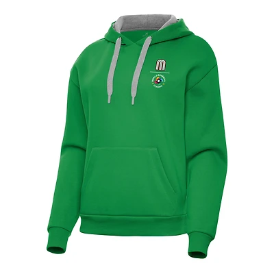 Women's Antigua Kelly Green Mexico Baseball Victory Hoodie