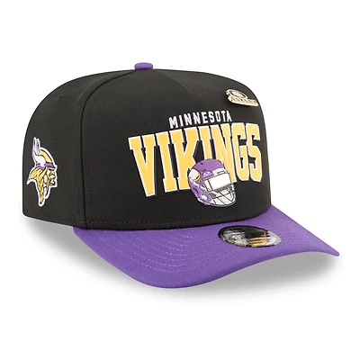 Men's New Era x Oakley Black Minnesota Vikings 9FIFTY A-Frame Snapback Hat