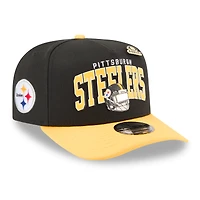 Men's New Era x Oakley Black Pittsburgh Steelers 9FIFTY A-Frame Snapback Hat