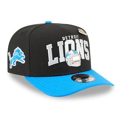 Men's New Era x Oakley Black Detroit Lions 9FIFTY A-Frame Snapback Hat