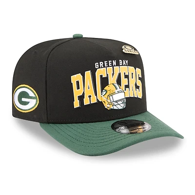 Men's New Era x Oakley Black Green Bay Packers 9FIFTY A-Frame Snapback Hat