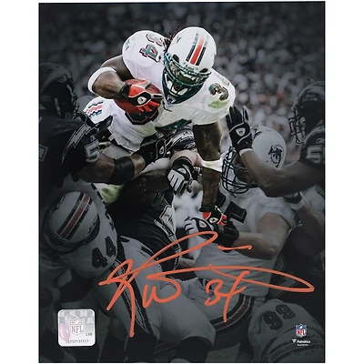 Ricky Williams Miami Dolphins Autographed 8" x 10" Touchdown Leap Spotlight Photograph