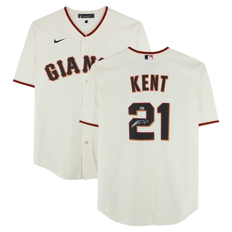 Jeff Kent San Francisco Giants Autographed Cream Nike Replica Jersey