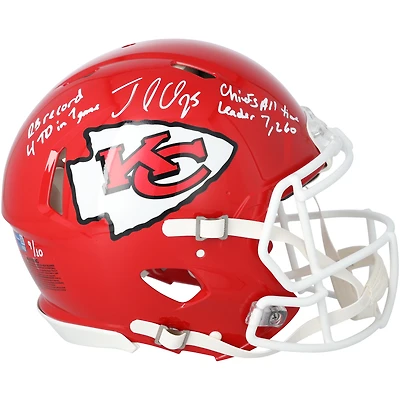Jamaal Charles Kansas City Chiefs Autographed Riddell Speed Authentic Helmet with Multiple Inscriptions - Limited Edition of 10