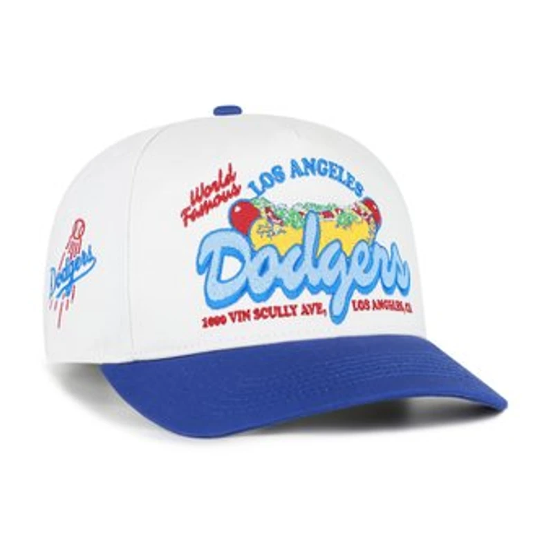 Men's '47 White/Royal Los Angeles Dodgers Glizzy Collection Hitch Adjustable Hat
