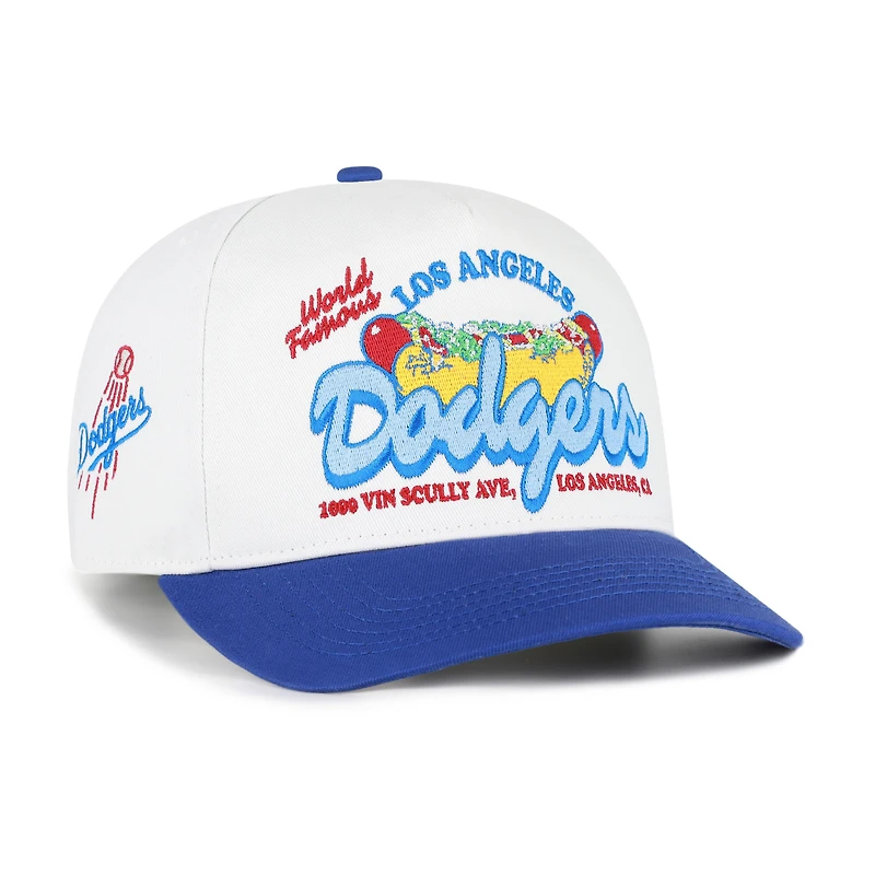 Men's '47 White/Royal Los Angeles Dodgers Glizzy Collection Hitch Adjustable Hat