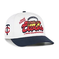 Men's '47 White/Navy Minnesota Twins Glizzy Collection Hitch Adjustable Hat