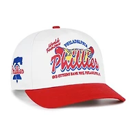 Men's '47 White/Red Philadelphia Phillies Glizzy Collection Hitch Adjustable Hat