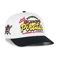 Men's '47 White/Black Pittsburgh Pirates Glizzy Collection Hitch Adjustable Hat