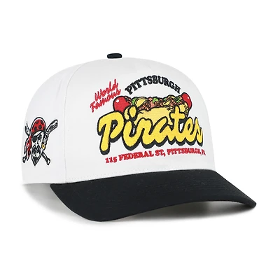 Men's '47 White/Black Pittsburgh Pirates Glizzy Collection Hitch Adjustable Hat