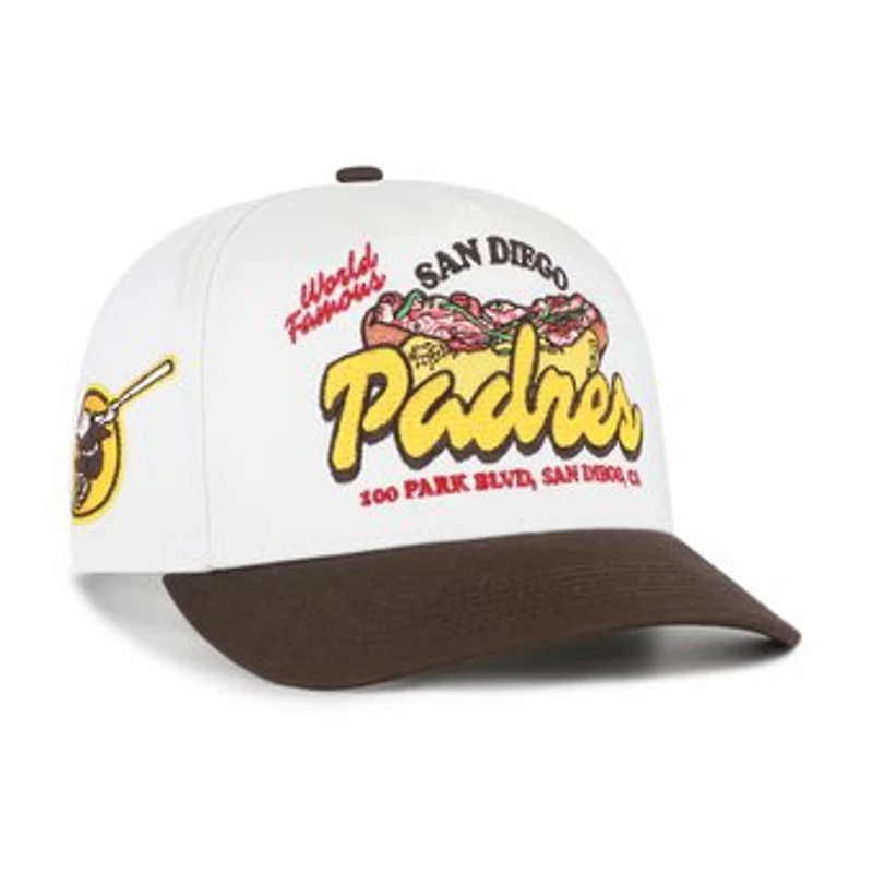 Men's '47 White/Brown San Diego Padres Glizzy Collection Hitch Adjustable Hat