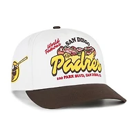 Men's '47 White/Brown San Diego Padres Glizzy Collection Hitch Adjustable Hat