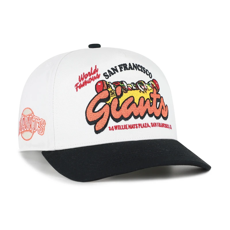 Men's '47 White/Black San Francisco Giants Glizzy Collection Hitch Adjustable Hat
