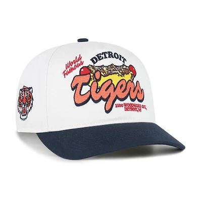 Men's '47 White/Navy Detroit Tigers Glizzy Collection Hitch Adjustable Hat