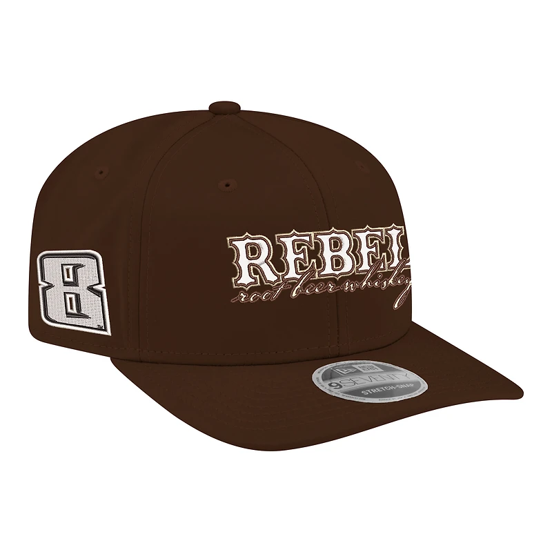 Men's New Era  Brown Kyle Busch Rebel Bourbon Root Beer Whiskey 9SEVENTY Adjustable Hat
