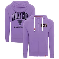Unisex Sportiqe  Violet Golden State Valkyries Heywood Raglan Full-Zip Hoodie