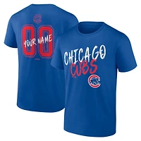 Men's Royal Chicago Cubs  Hustle Personalized Name & Number T-Shirt