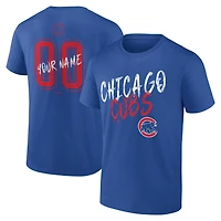 Men's Royal Chicago Cubs  Hustle Personalized Name & Number T-Shirt
