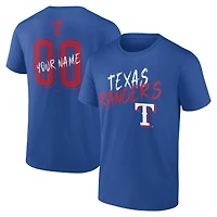 Men's Royal Texas Rangers  Hustle Personalized Name & Number T-Shirt