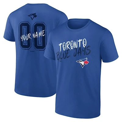 Men's Royal Toronto Blue Jays  Hustle Personalized Name & Number T-Shirt