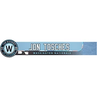 Jon Tosches Washington Nationals Staff-Issued Blue City Connect Nameplate from the 2025 MLB Season