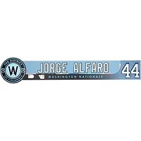Jorge Alfaro Washington Nationals Player-Issued #44 Blue City Connect Nameplate from the 2025 MLB Season