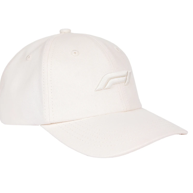 Unisex White Formula 1 Adjustable Dad Hat