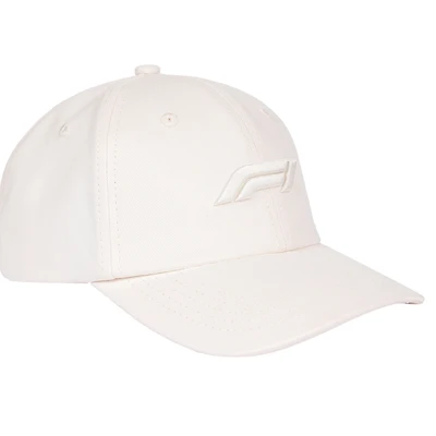 Unisex White Formula 1 Adjustable Dad Hat