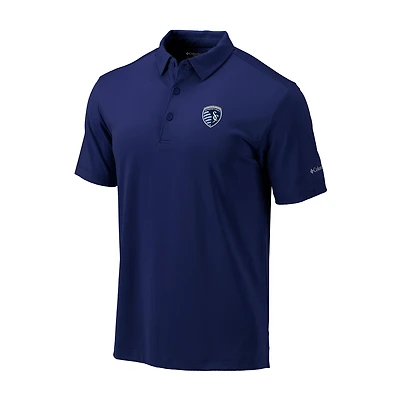 Men's Columbia Navy Sporting Kansas City Omni-Wick Drive Polo