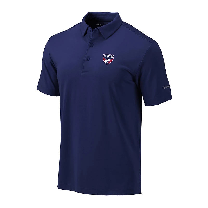 Men's Columbia Navy FC Dallas Omni-Wick Drive Polo