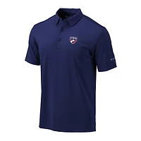 Men's Columbia Navy FC Dallas Omni-Wick Drive Polo