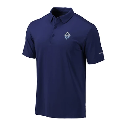 Men's Columbia Navy Vancouver Whitecaps FC Omni-Wick Drive Polo