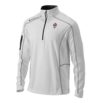 Men's Columbia White Colorado Rapids Omni-Wick Shotgun Quarter-Zip Pullover