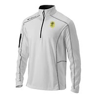Men's Columbia White Nashville SC Omni-Wick Shotgun Quarter-Zip Pullover