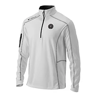 Men's Columbia White Inter Miami CF Omni-Wick Shotgun Quarter-Zip Pullover