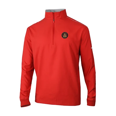 Men's Columbia Red Atlanta United FC Omni-Wick Bogey's Paradise Quarter-Zip Pullover