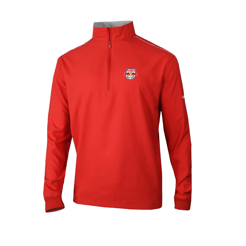 Men's Columbia Red New York Red Bulls Omni-Wick Bogey's Paradise Quarter-Zip Pullover