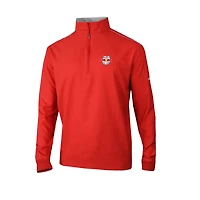 Men's Columbia Red New York Red Bulls Omni-Wick Bogey's Paradise Quarter-Zip Pullover